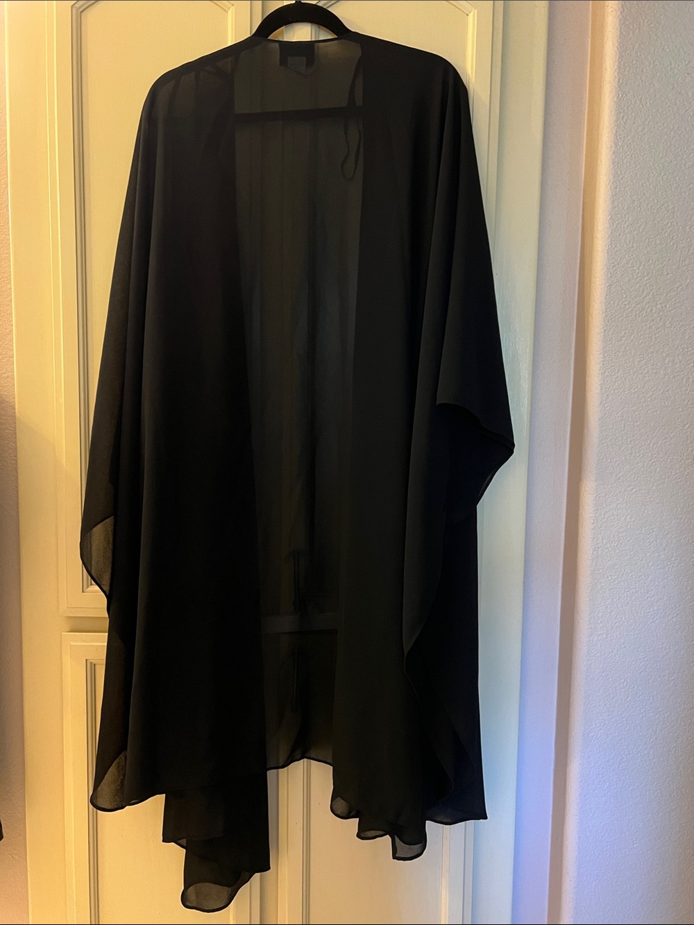 One size Maggie Barnes Black Sheer Cover-Up wrap - Picture 3 of 4